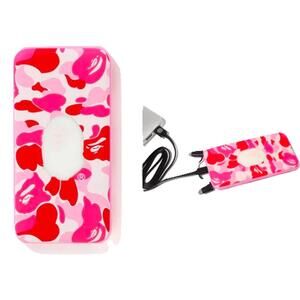 BAPE Pink Camo Power Bank with Illuminated Ape Head Logo